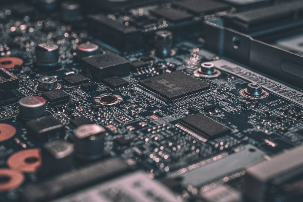 Elektronik devre kartı yakın çekim